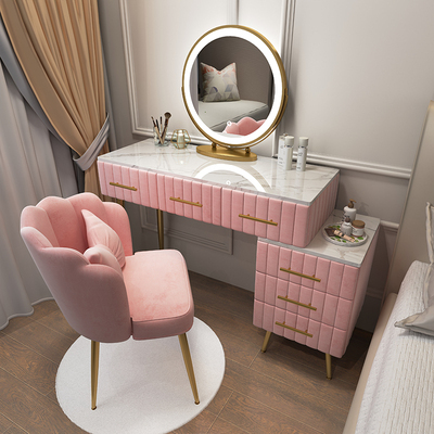 Nordic light luxury dressing table bedroom modern minimalist small apartment wind dressing table integrated dressing table