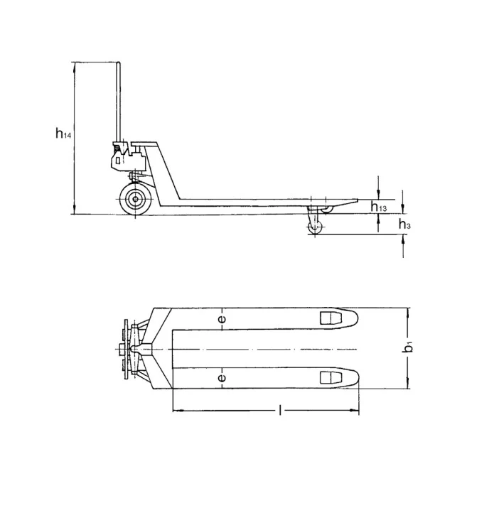 Pfaff HU 20-115 VATP Handhubwagen aus Edelstahl, Baujahr 2025