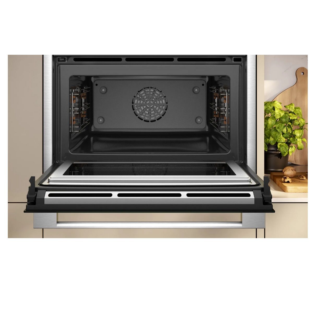 Neff Einbau-Kombi-Backofen 45 l Edelstahl - C24ms31n0