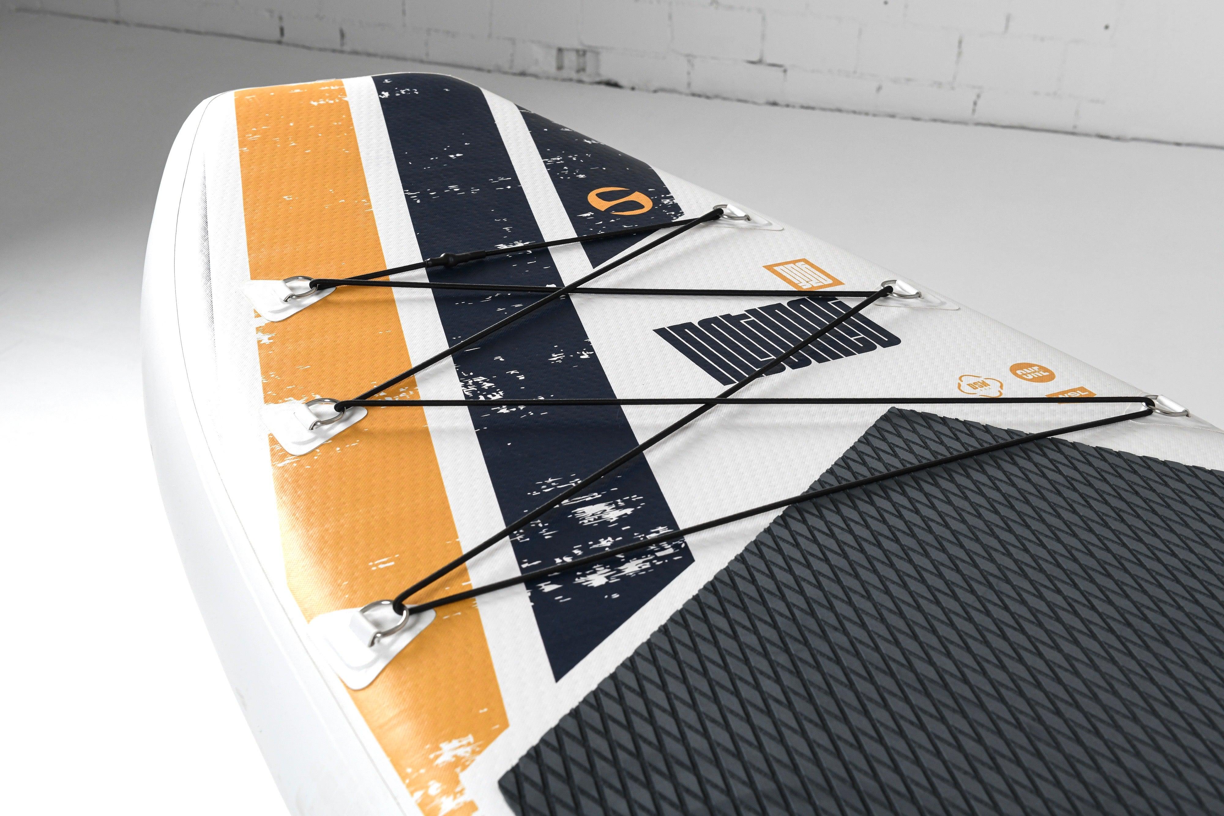 2025 Instinct 10.4 Aufblasbares Wildwasser-SUP-Board – Doppellagige Fusion-Konstruktion. 4 flexible Finnen und abnehmbare Hartfinne. Breite: 88 cm