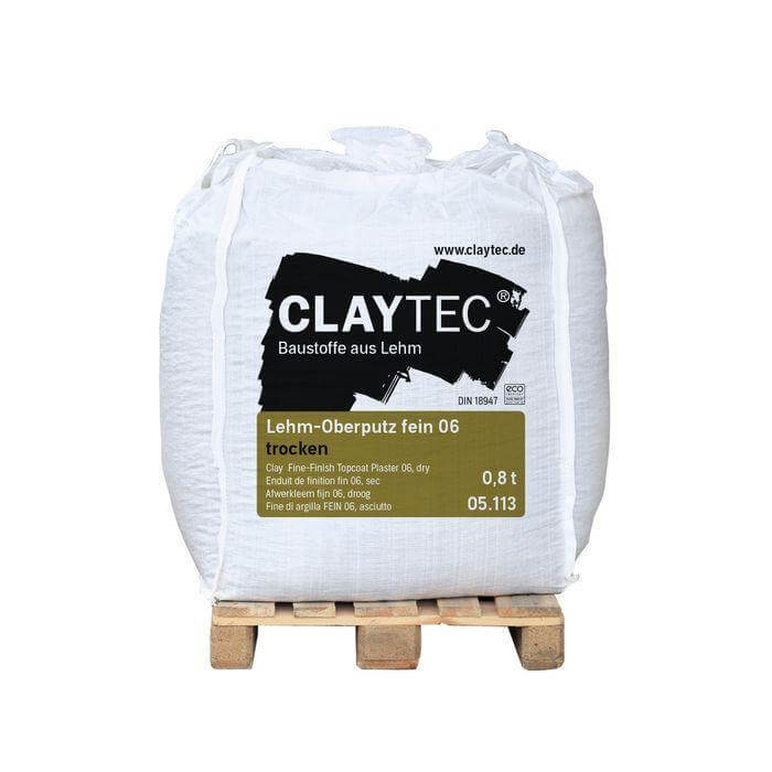 2025 CLAYTEC 06 Sek. Feinputz aus Lehm im BigBag - 800 kg