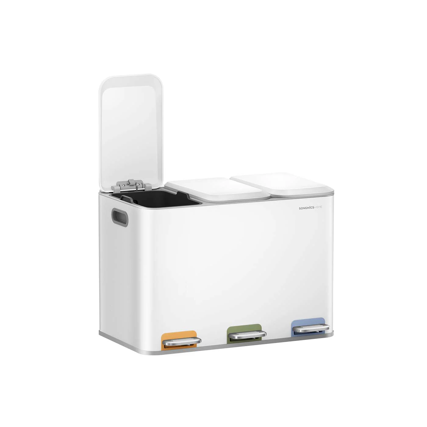 Dreifacher Küchenabfalleimer mit Pedalen