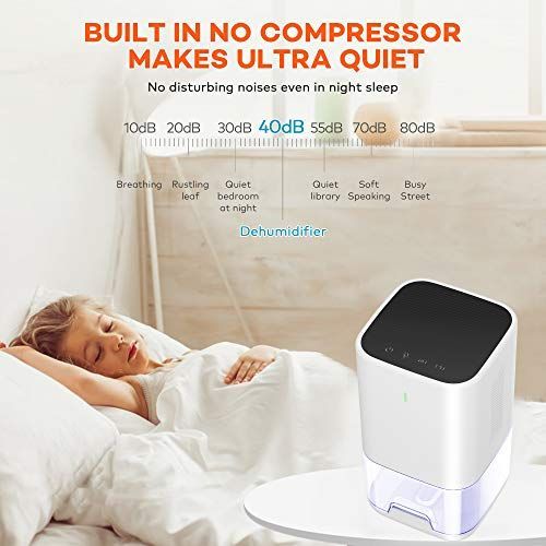 LEEL Luftentfeuchter (Upgrade 2025) mit 1200 ml Fassungsvermögen und automatischem Timer