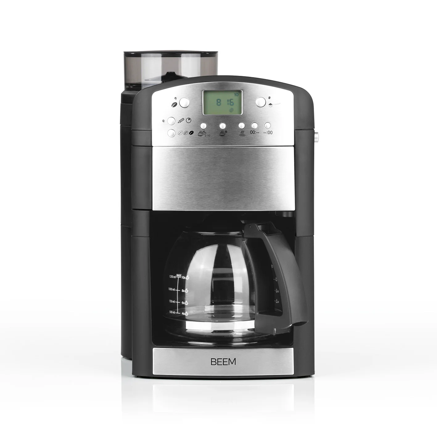 2025 FRISCHES AROMA, PERFEKTE Filterkaffeemaschine mit Mahlwerk – Glaskanne