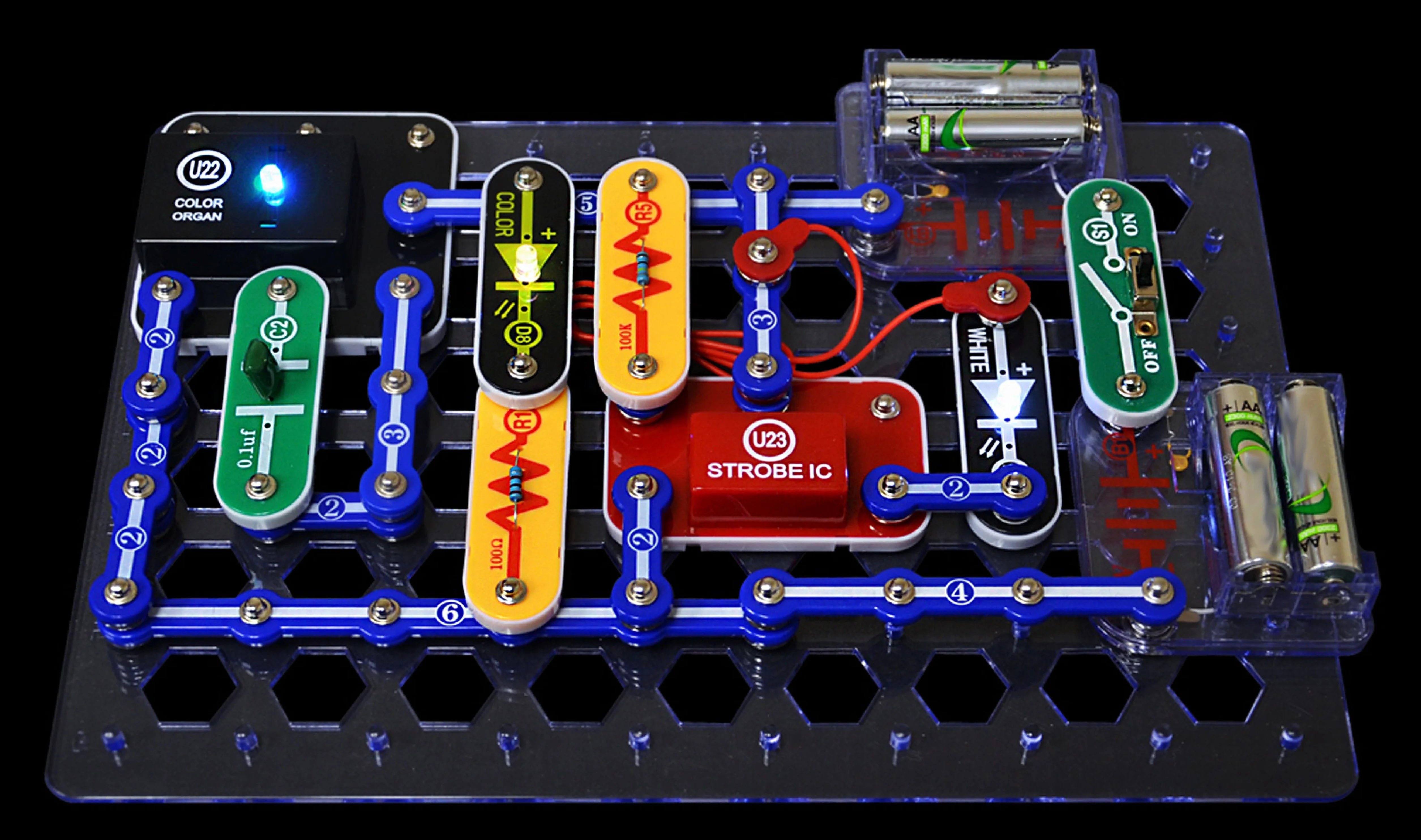 Snap Circuits® Light SCL175 | Elektronik-Entdeckerset | Über 175 Projekte | MINT-Lernspielzeug für Kinder ab 8 Jahren