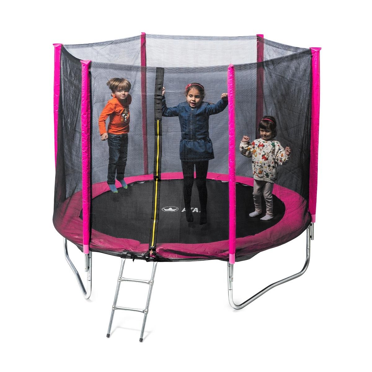 Kindertrampolin 250, rosa – Outdoor-Spiele und Spielzeug für Kinder