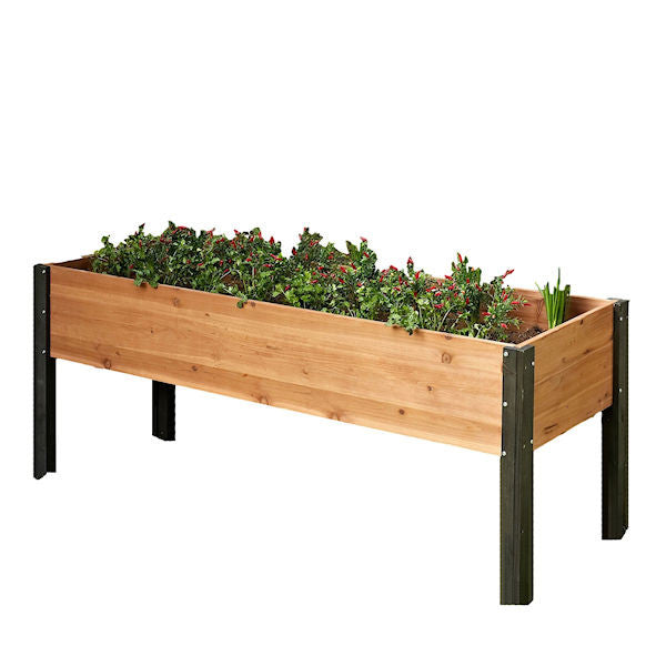 Hochbeet für den Außenbereich – Stadtgarten aus Holz, 70 x 24 x 29 Zoll (ca. 178 x 61 x 74 cm) hoch