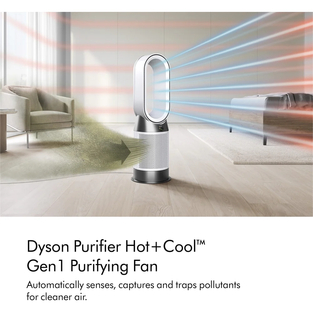 Dyson HP10 Hot+Cool Luftreiniger der 1. Generation – Heiz- und Reinigungsfunktion – Weiß