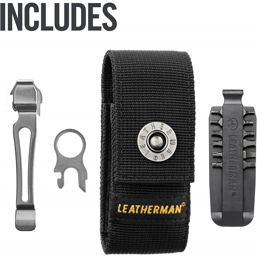 LEATHERMAN Charge Plus TTi Titanium Multi-Tool mit austauschbarer Premium-Schere und Drahtschneider, Edelstahl, hergestellt in den USA