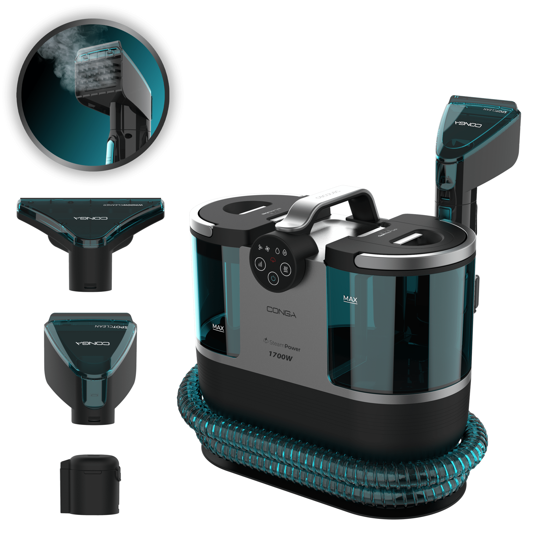 Conga 7000 Teppich- und Fleckenreinigungsdampfgerät XXL