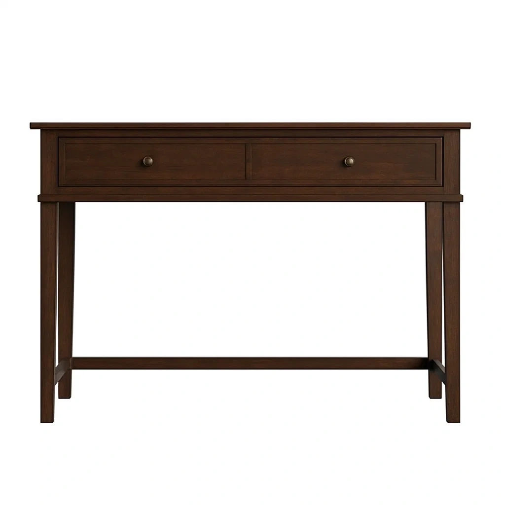 Bureau d'ordinateur en bois avec 2 tiroirs, 100 x 45 x 75 cm - hUrhUvi306mo