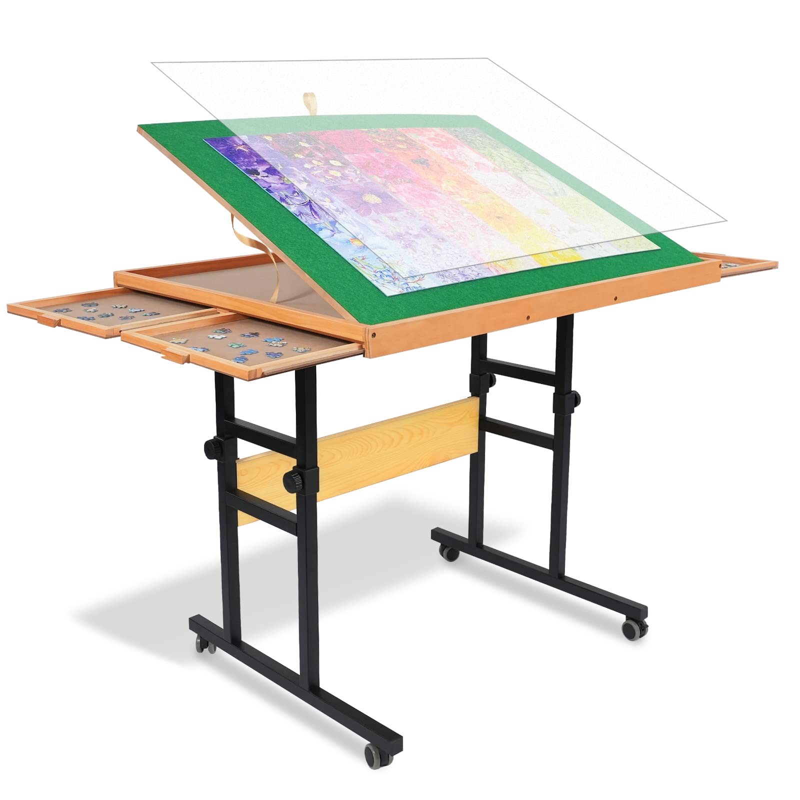 ALL4JIG Verstellbare, tragbare Schubladen mit 3 Neigungswinkeln