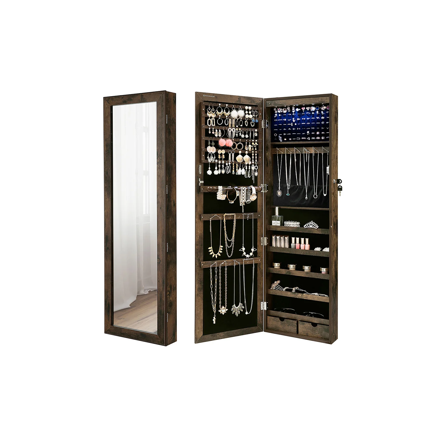 Schmuckschrank mit Spiegel