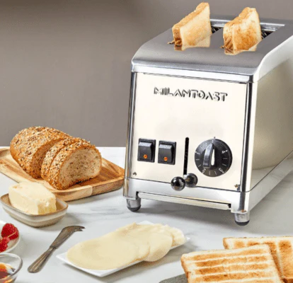 Milantoast Edelstahl-Zweischlitztoaster 2025