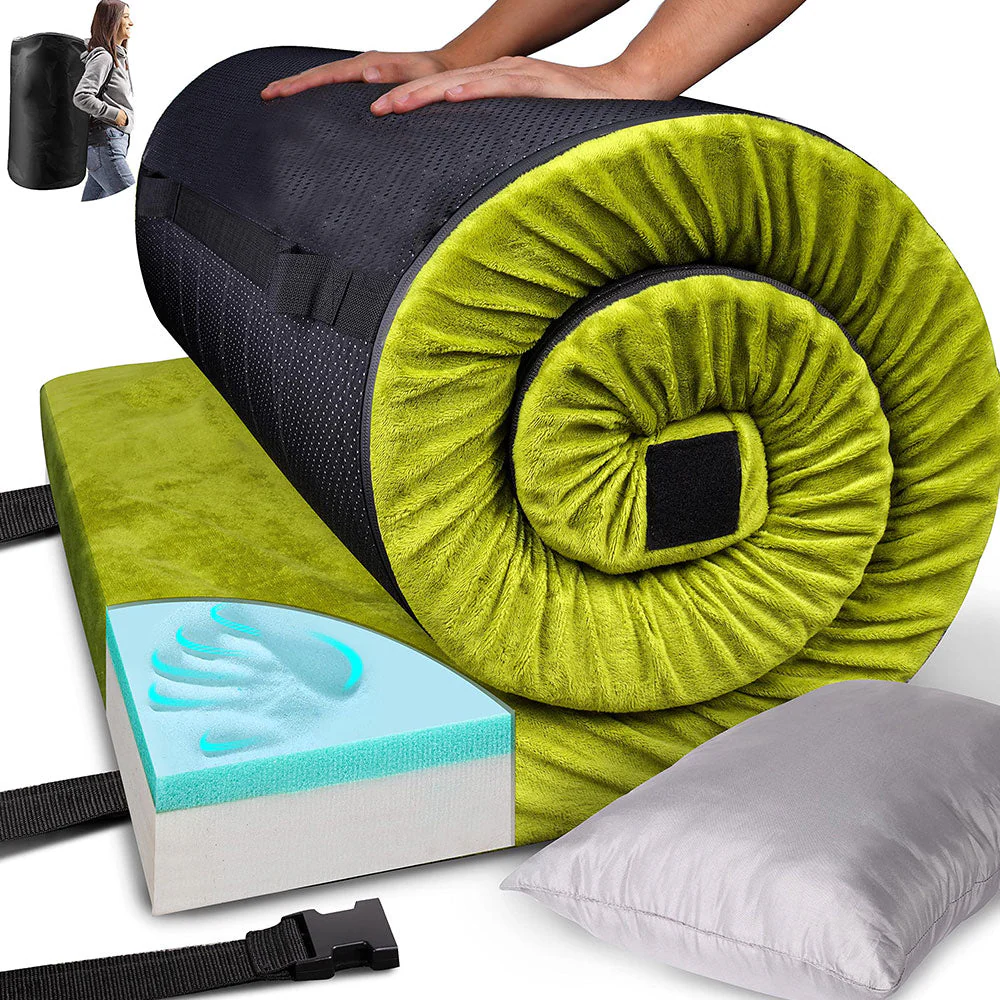 Dicke Campingmatratze mit Memory-Schaum [für Auto-/Zeltbett]