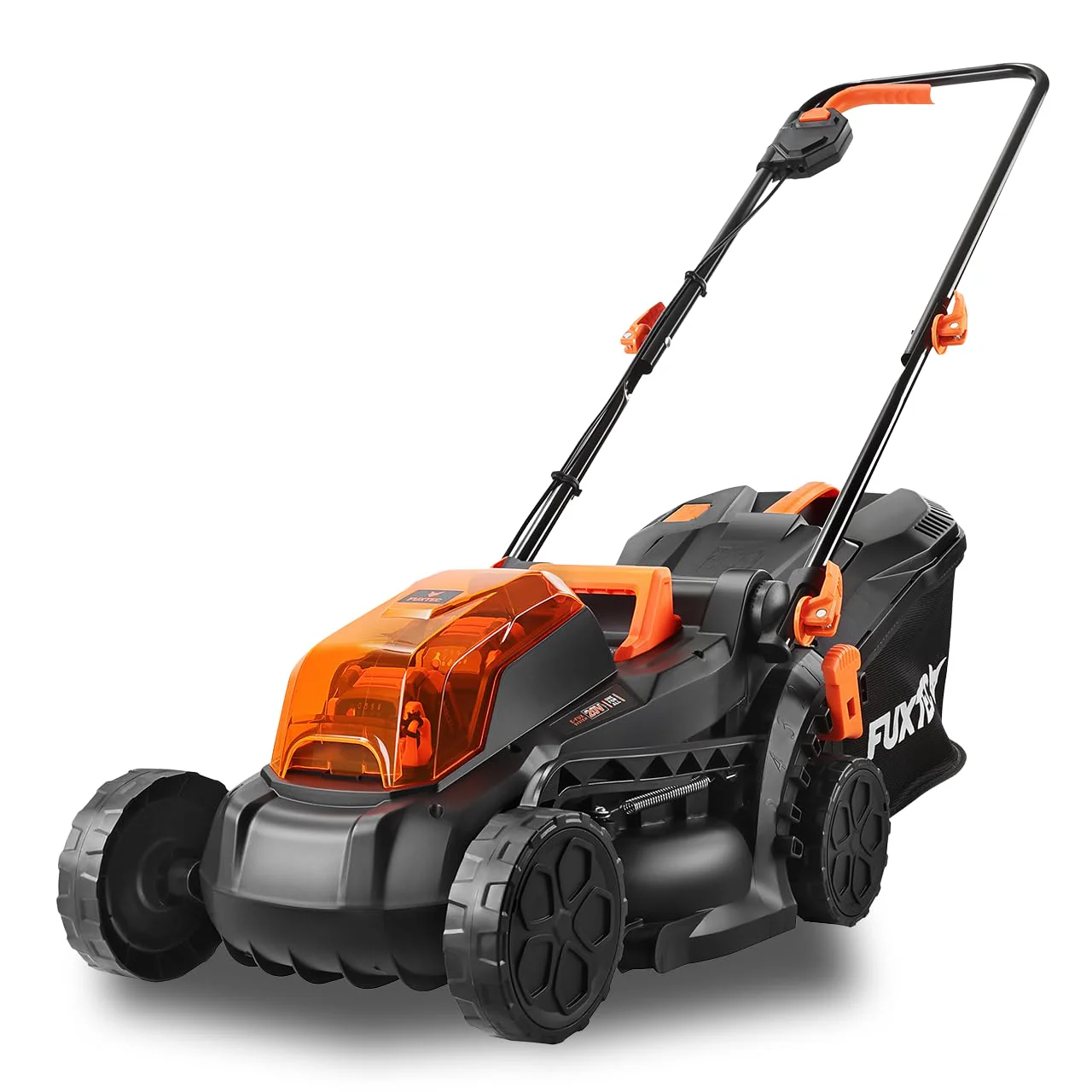 2025 FUXTEC 40V (2x20V) E1RM20 Akku-Rasenmäher mit 2 x 20V 2Ah Li-Ion-Akkus und Doppelladegerät – Schnittbreite 33 cm, variable Schnitthöhe