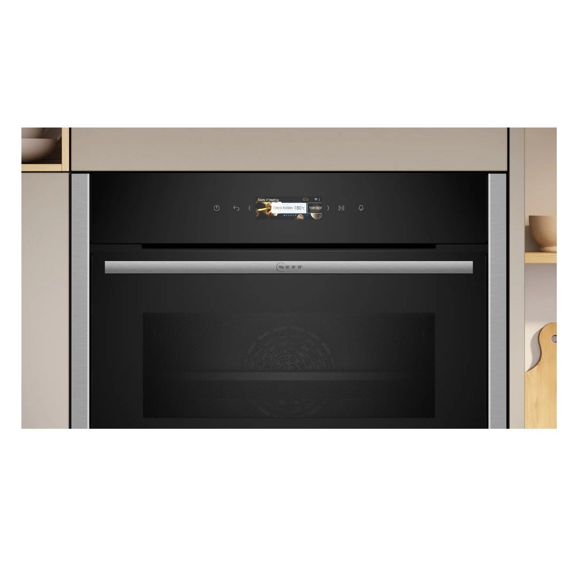 Neff Kombi-Backofen Mo Einbau 45 Schwarz - C24mr21n0