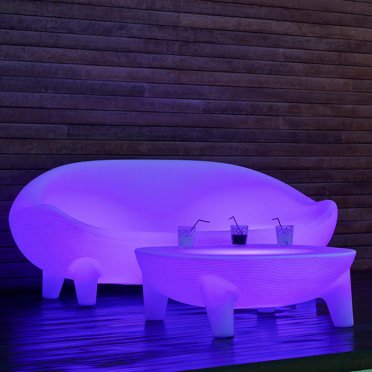 Jamaica Outdoor-Sofa mit Solarbeleuchtung