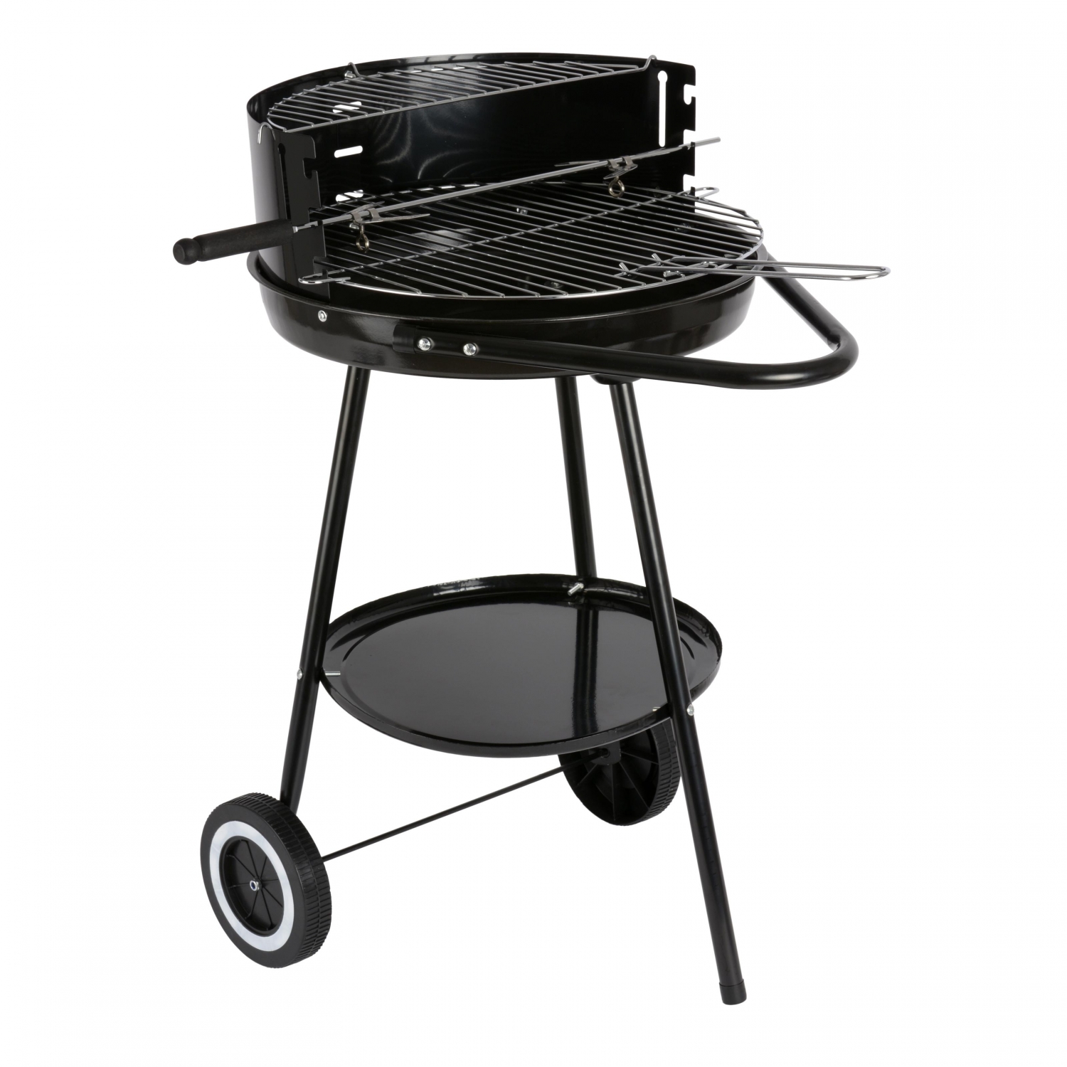 Runder Grill mit Griffen und Rädern Idealcasa