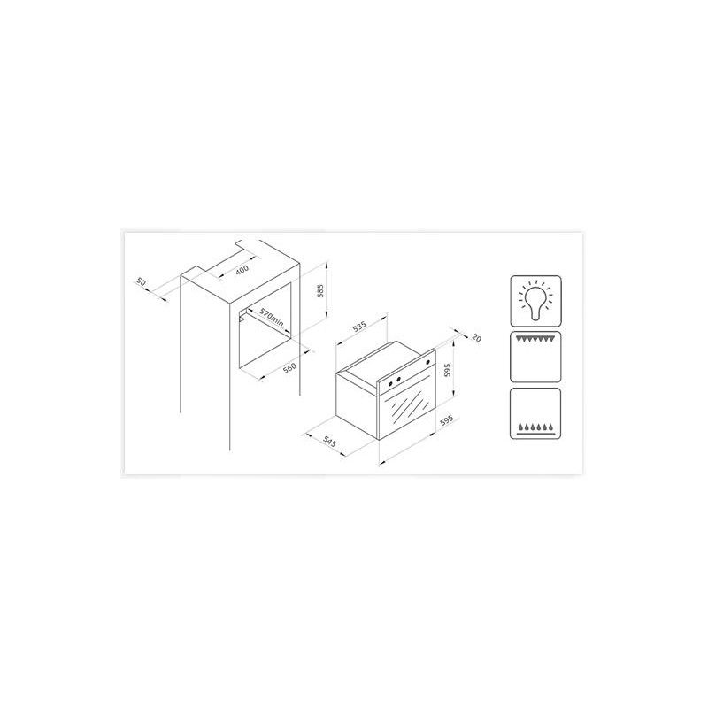 Vitrokitchen Hg6nn Gasofen