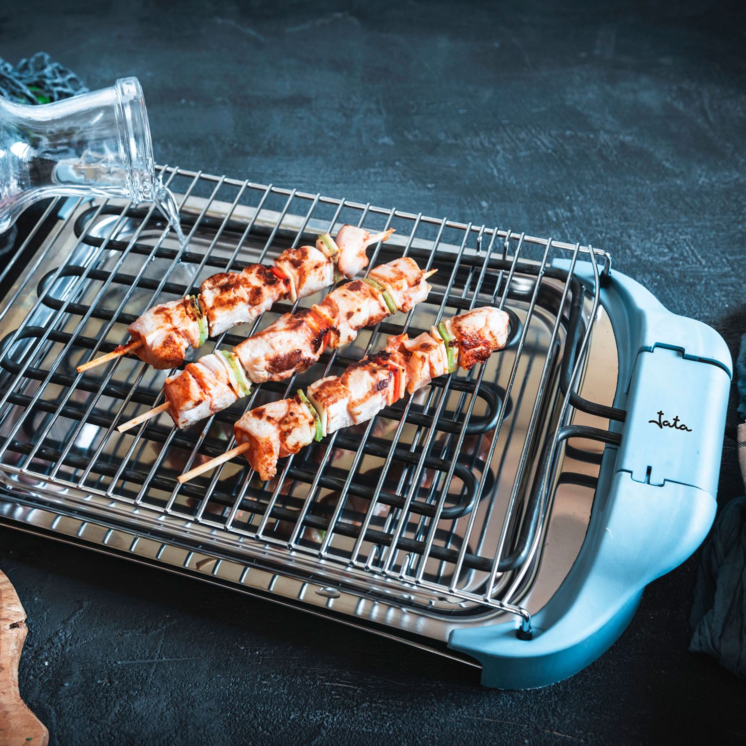 Jata BQ5101AM Elektrogrill. Gesundes Grillen ohne Rauch und Gerüche. Grill mit 2 Ebenen. Hergestellt in Spanien.