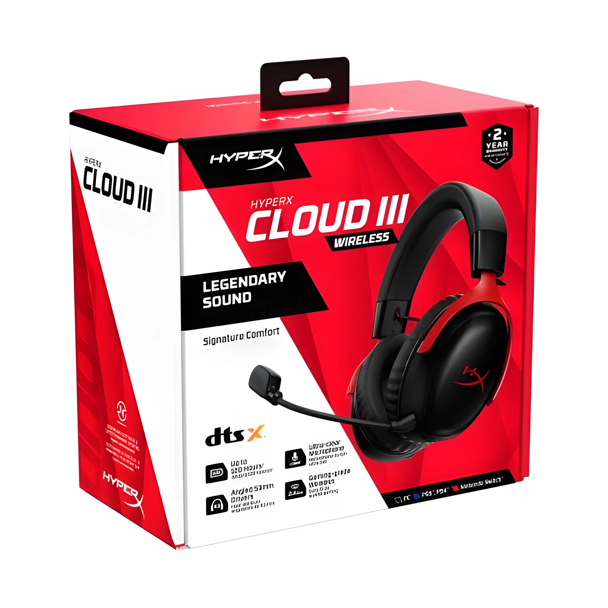 HyperX Cloud III Wireless RED Kopfhörer (2025) – Legendärer Klang