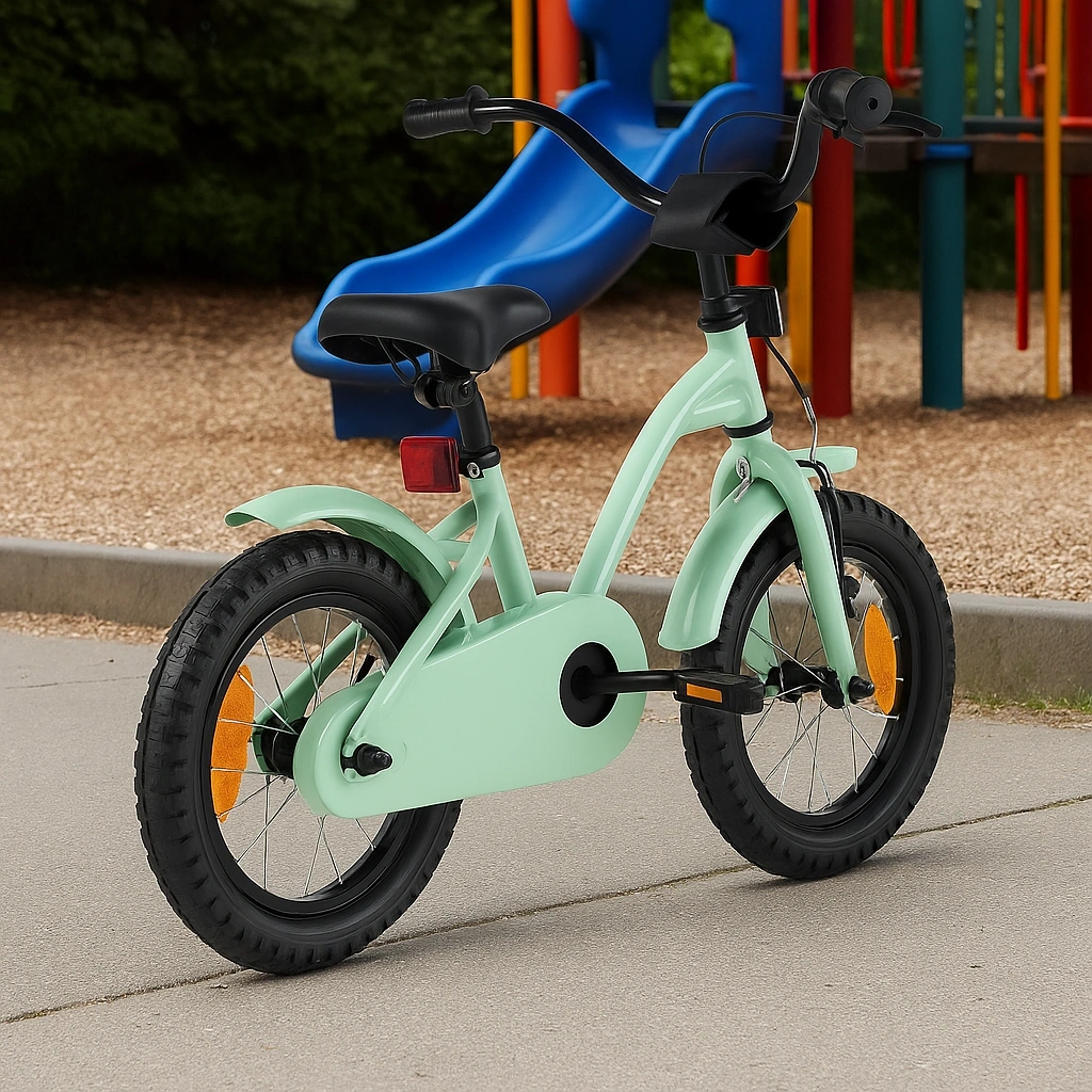 Kinder-Citybike aus Stahl, 12 Zoll, hellgrün - kOGteYZN81rl