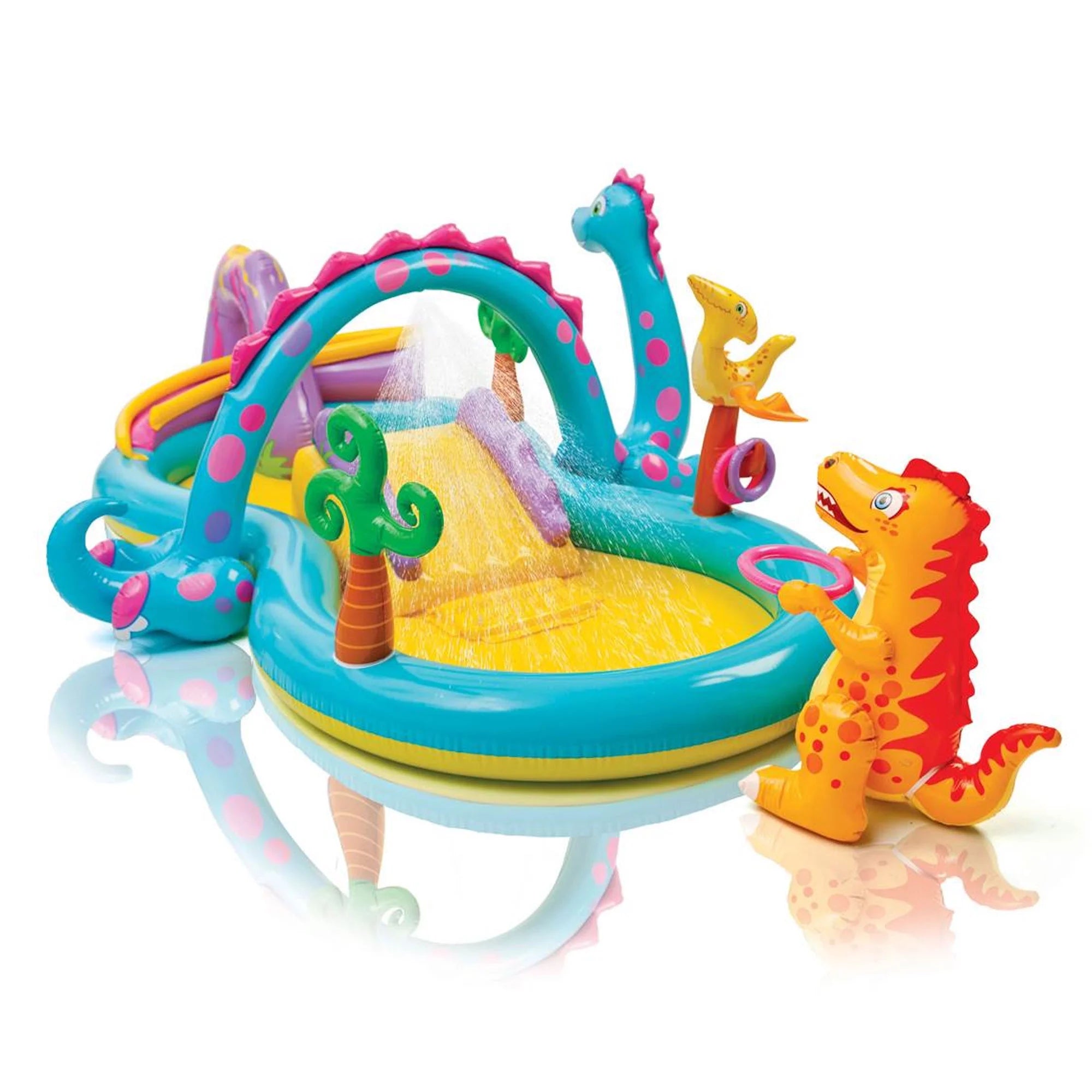 Intex Dinoland aufblasbares Kinderbecken und Ocean Backyard Kinderbecken (Modelljahr 2025)
