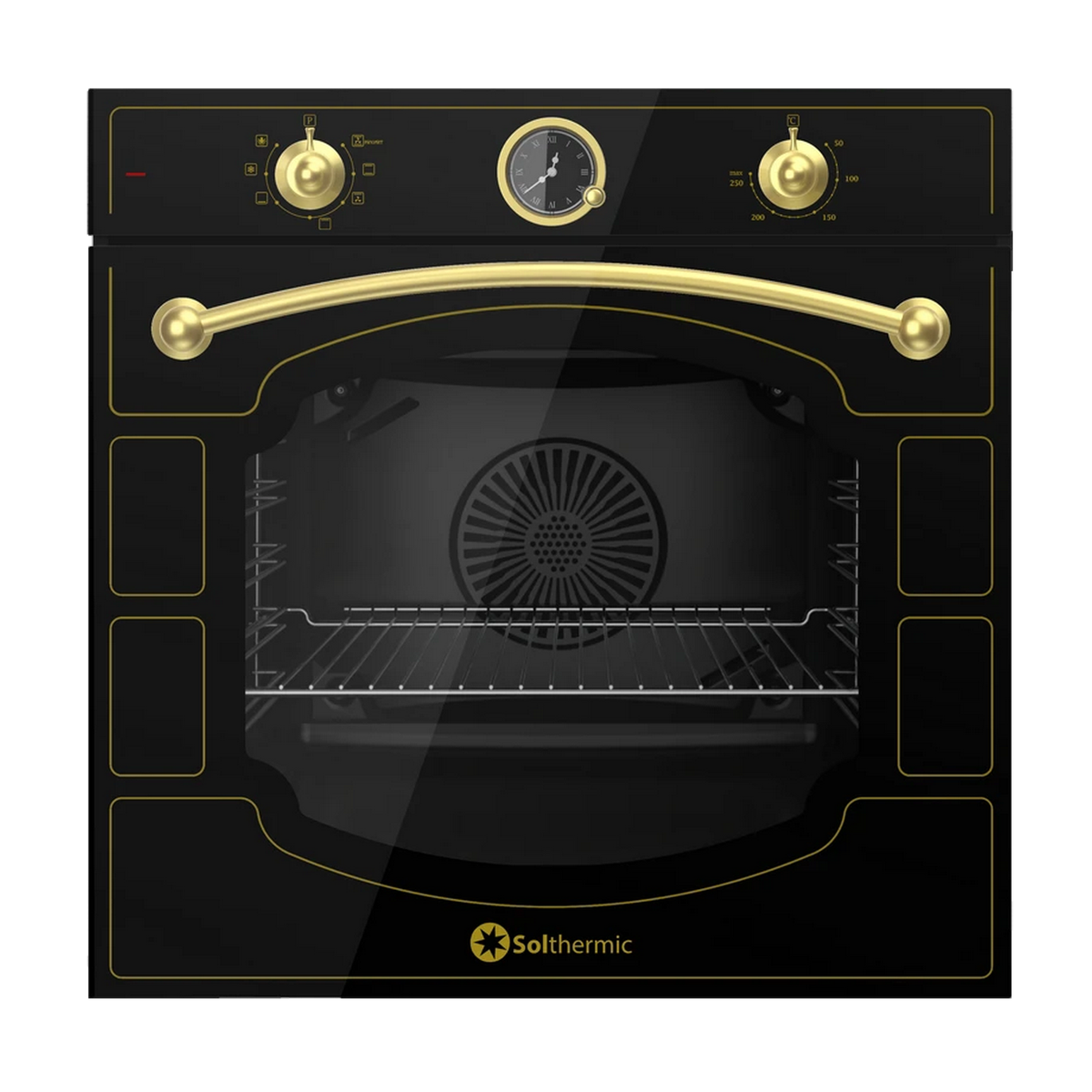 Solthermic Elektroofen QR-Gap Rustikal Schwarz