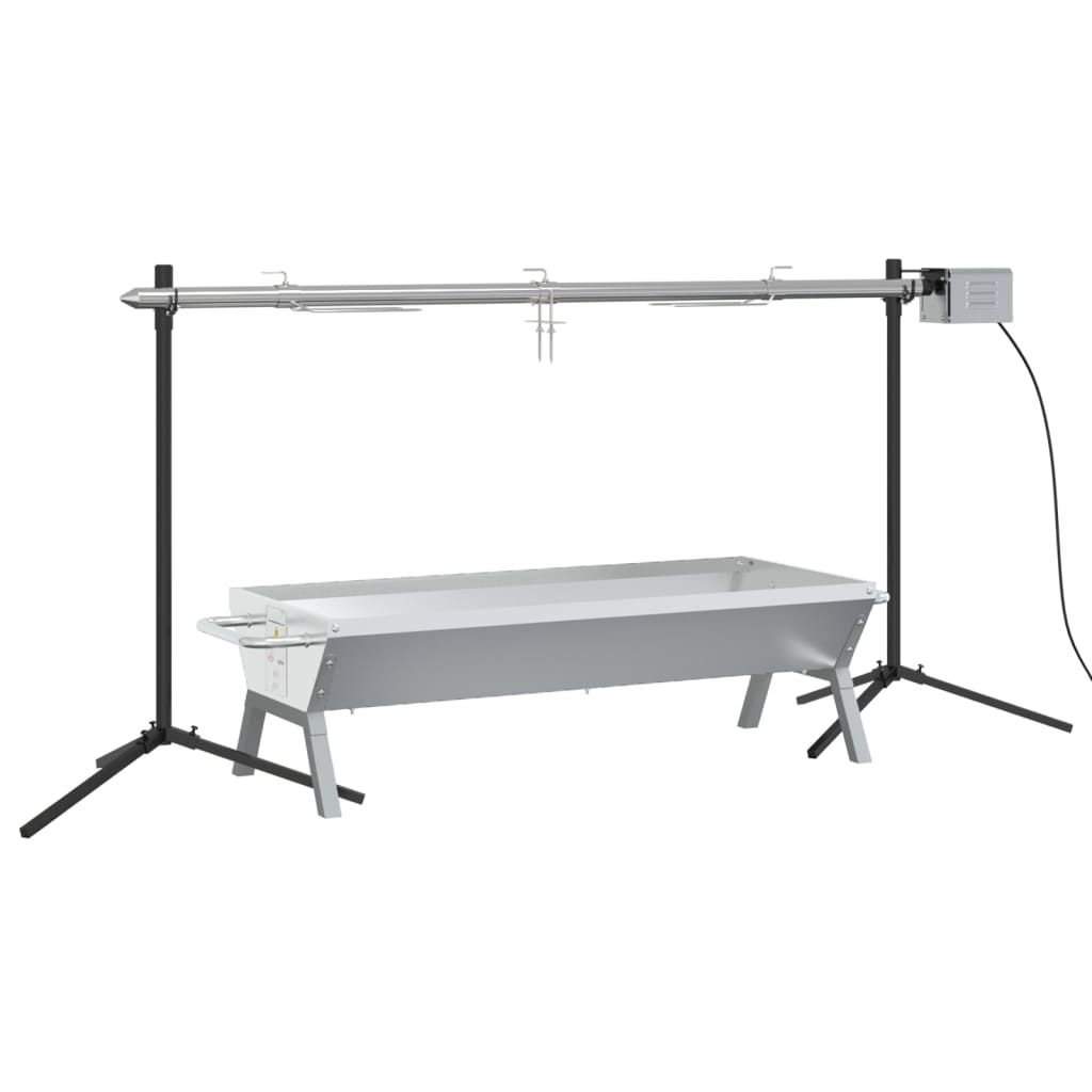 Automatisches Grillset und Edelstahlblech von VidaXL