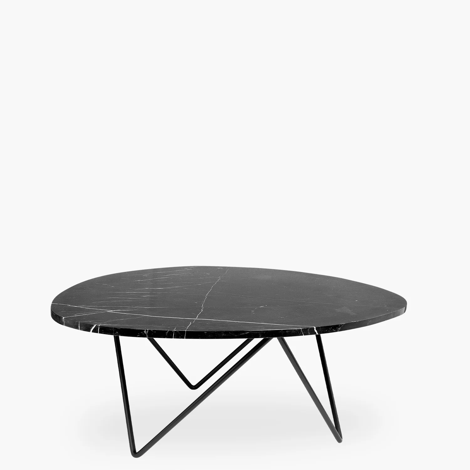 Louis Couchtisch aus schwarzem Marmor