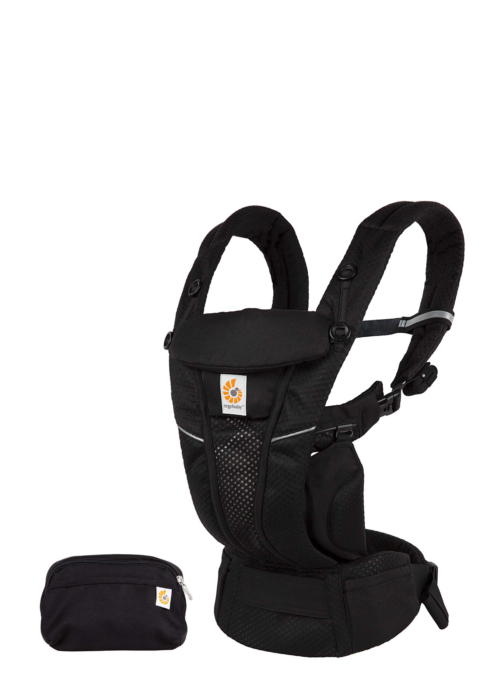 2025 Omni Breeze Babytrage – Onyxschwarz