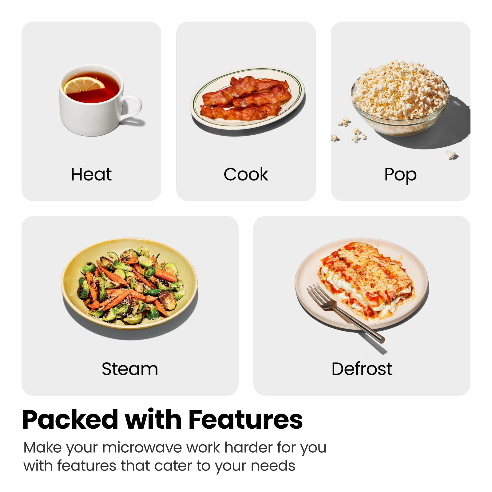 Chefman Edelstahl-Mikrowelle für die Arbeitsplatte