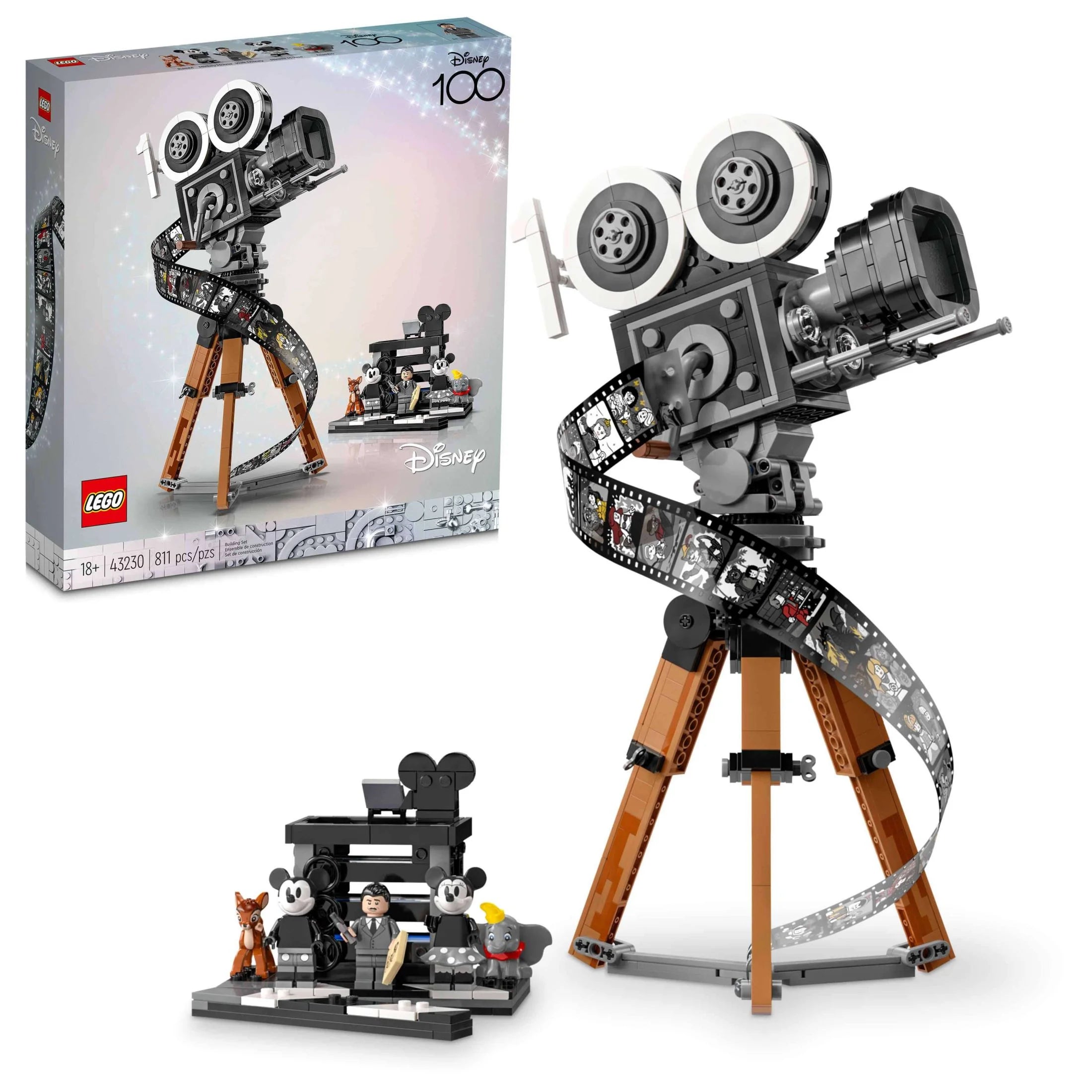LEGO Disney Walt Disney Tribute Kamera 43230 – Bauset für Disney-Fans. Feiere Disney 100 mit einem Sammlerstück, perfekt zum Spielen und Ausstellen. Ein tolles Geschenk für Baumeister und erwachsene Fans.