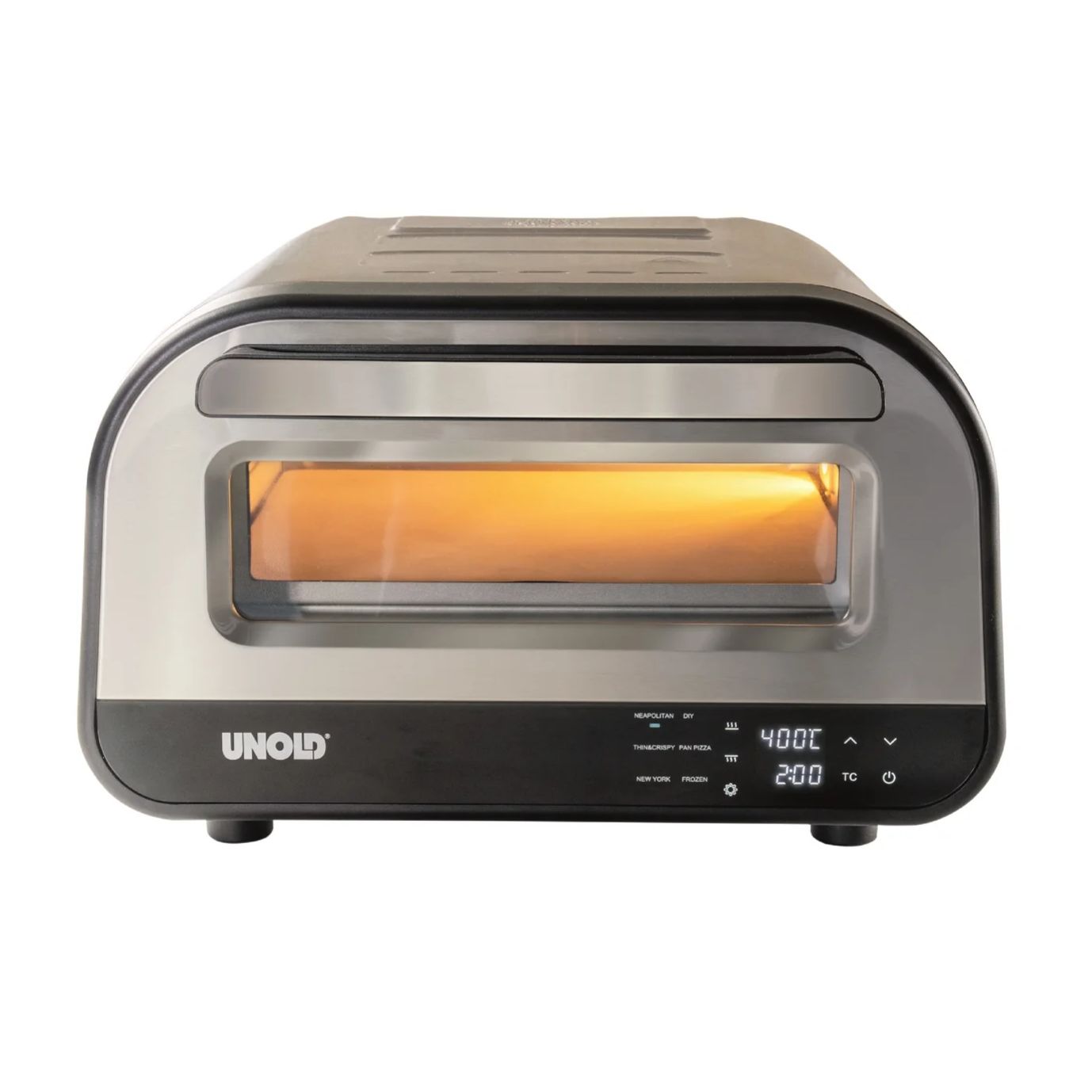 Unold 68816 Pizzaofen und -maschine für 1 Pizza(n), 1700 W, Silber