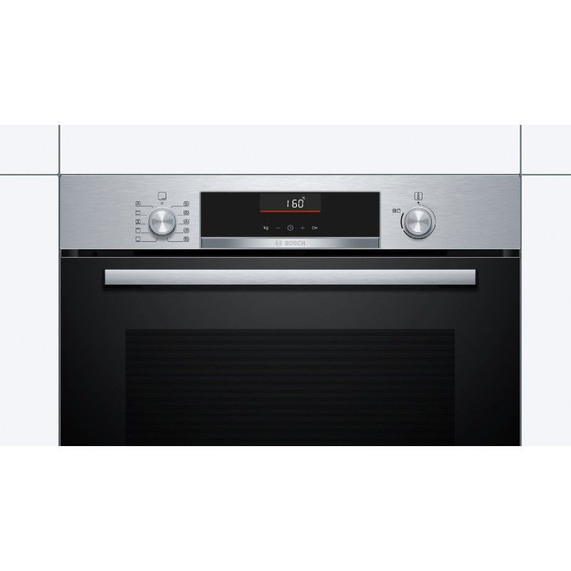 Bosch HBA5360S0 Backofen, schwarzes Glas, Edelstahl