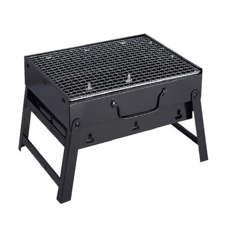 Tragbarer, faltbarer Holzkohlegrill 35 x 27 x 20 cm