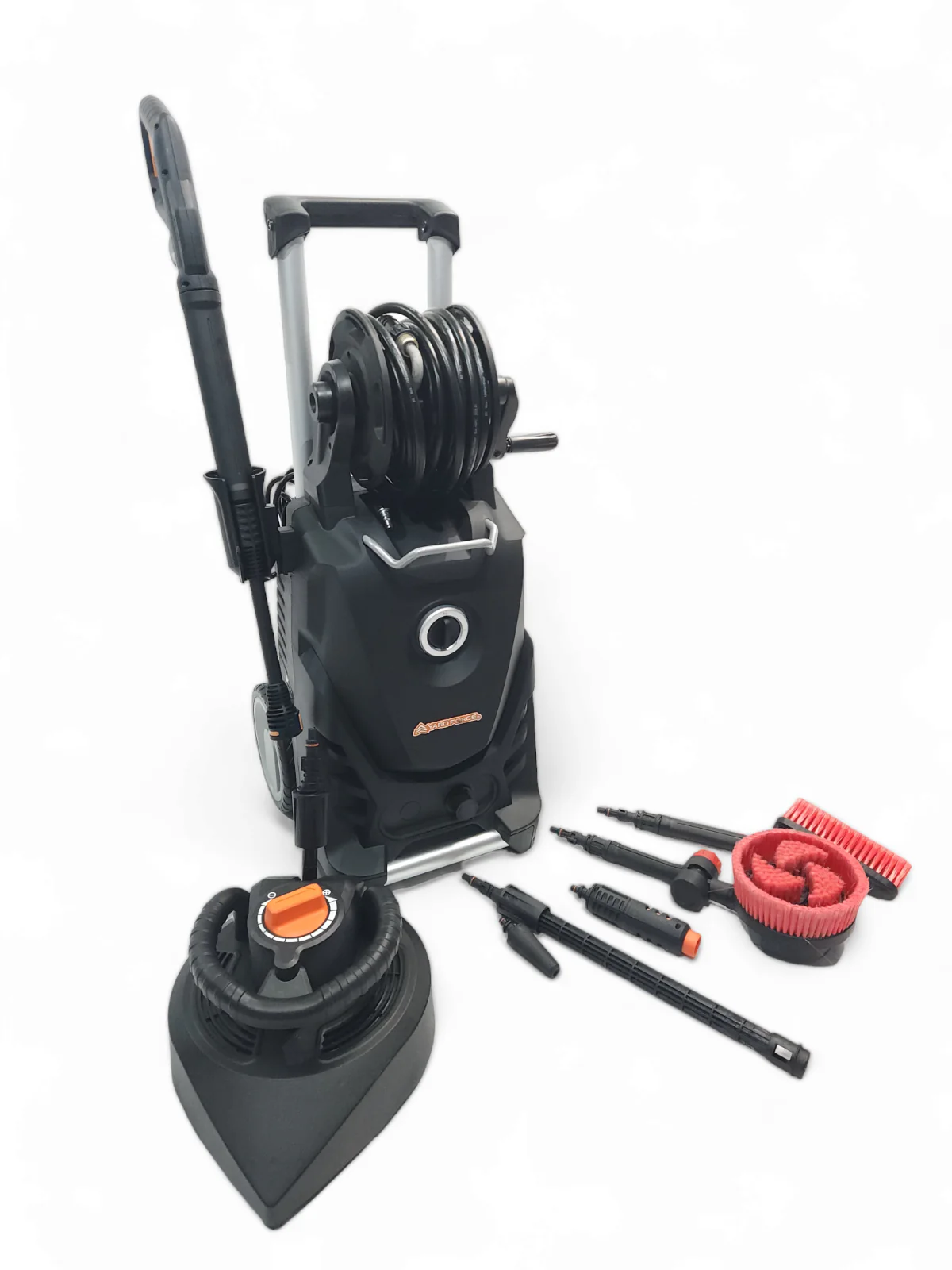 YardForce EW N15x Hochdruckreiniger (Modelljahr 2025) – 150 bar, 2500 W. Schmutzabweisender Terrassenreiniger.