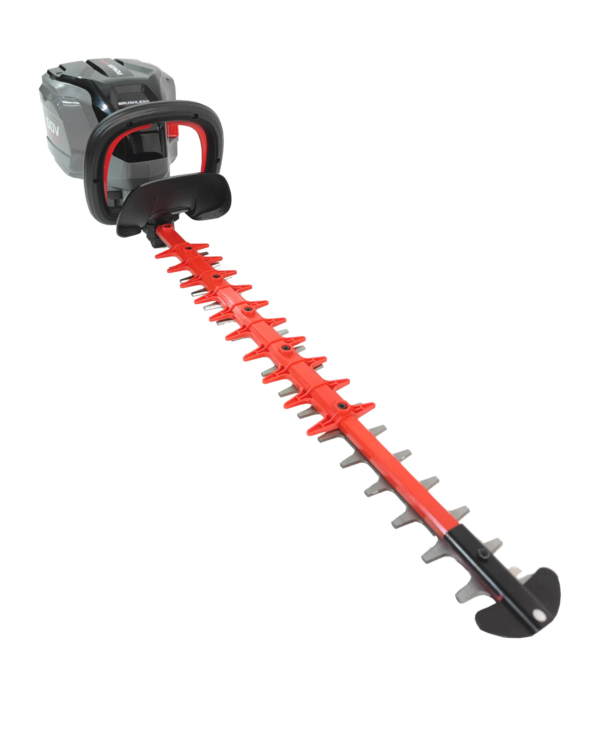 Powerworks PD60HT Akku-Heckenschere (Modelljahr 2025). Akku nicht im Lieferumfang enthalten.