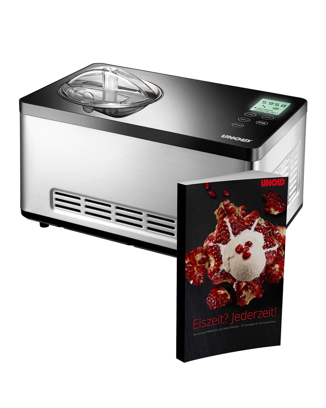 Gusto Sorbetmaschine 2025 mit Rezeptbuch, 2 l