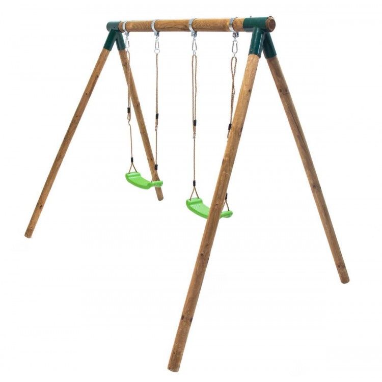 Masgames Kibo XL Runde Doppelschaukel aus Holz