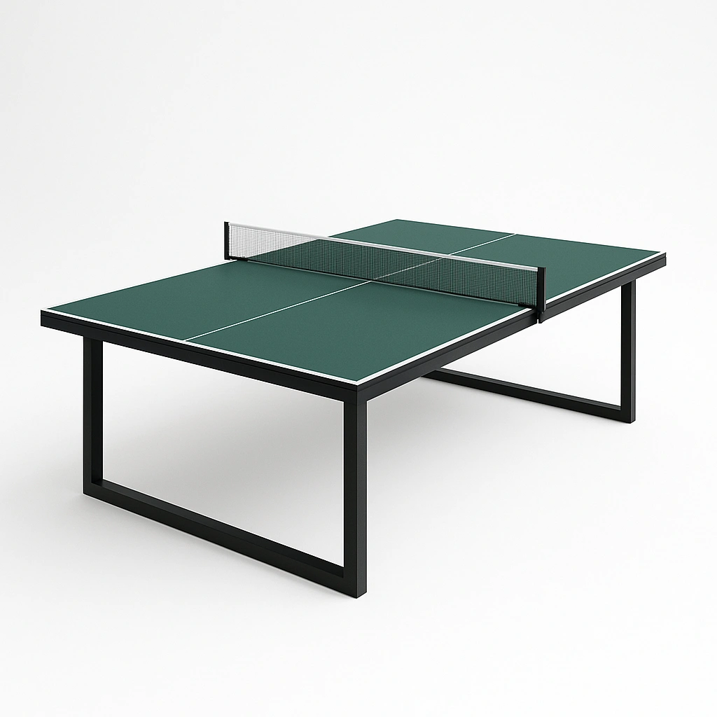 Table de ping-pong sportive en métal vert, usage intérieur/extérieur, 274 x 152,5 x 76 cm