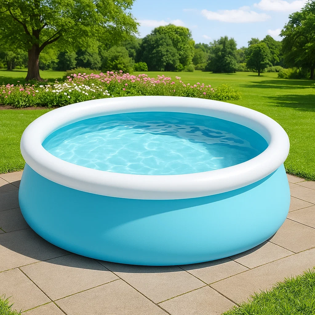 Runder Aufstellpool mit Filterpumpe, blau/weiß, 260 x 70 cm lgQpqrSa32Em