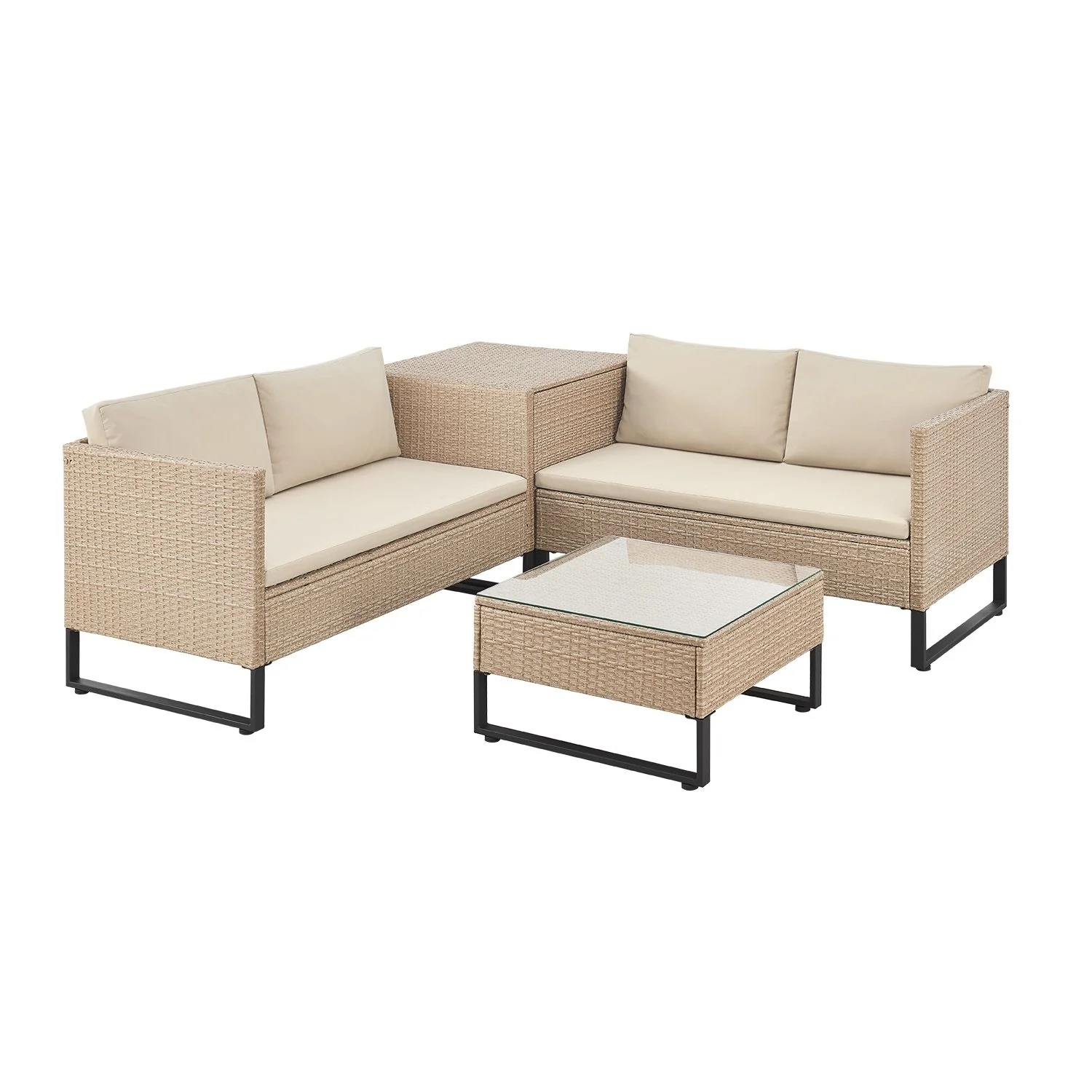2025 Santorini Polyrattan Modulare Lounge