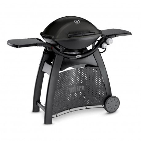 Weber Q3000 Gasgrill, schwarz, mit Deluxe-Tisch - 56010049 - Weber