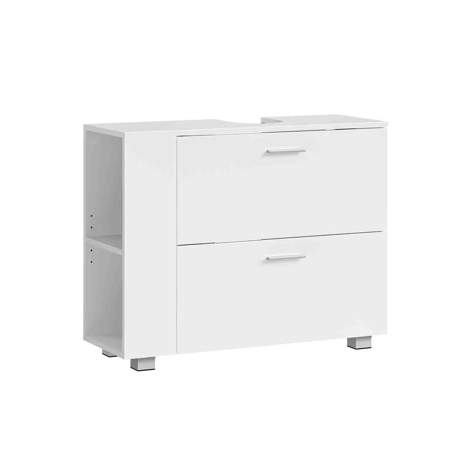 Unterschrank mit 2 großen Schubladen, Wolkenweiß
