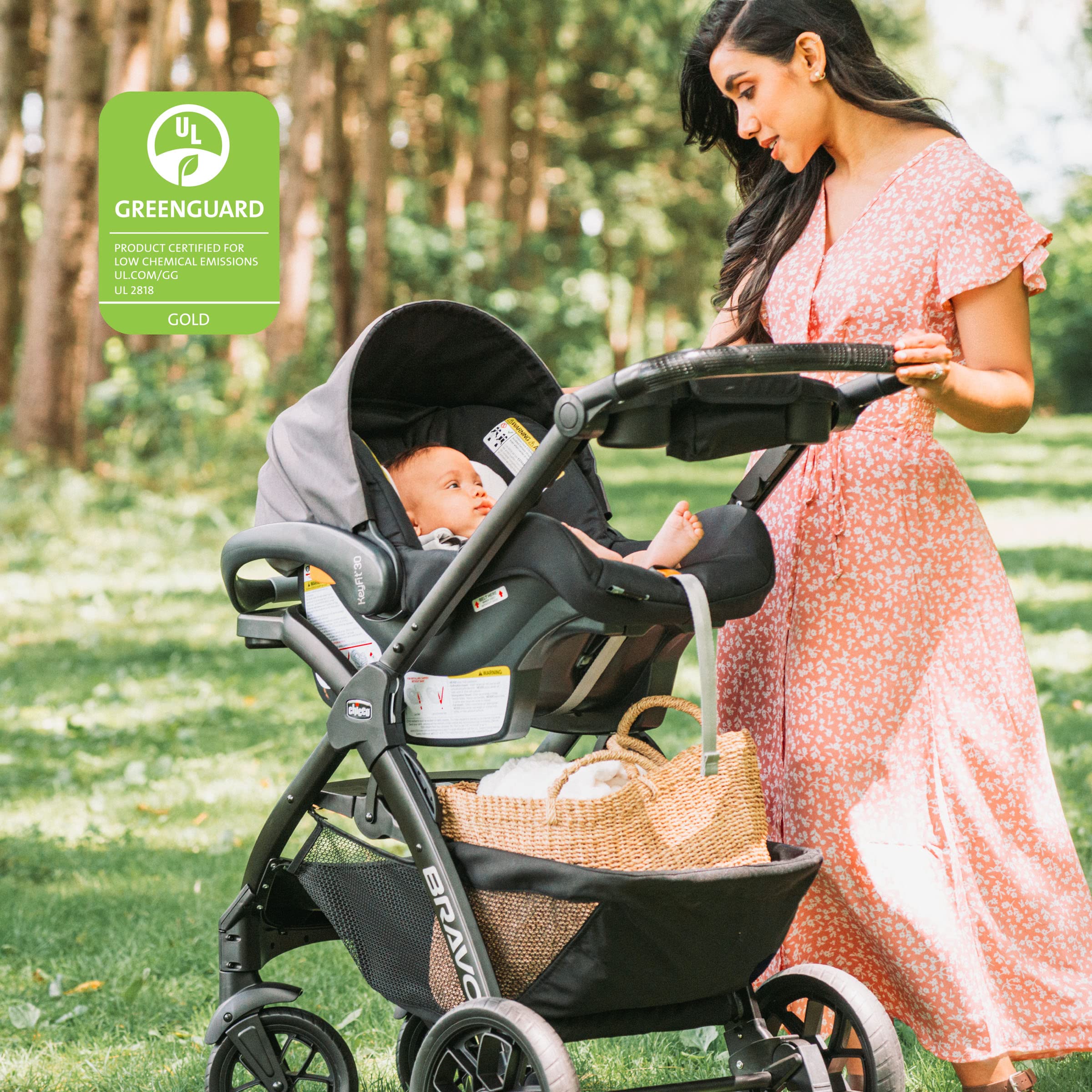 Chicco ClearTex® Kinderwagen, kompatibel mit rückwärtsgerichteten Autositzen