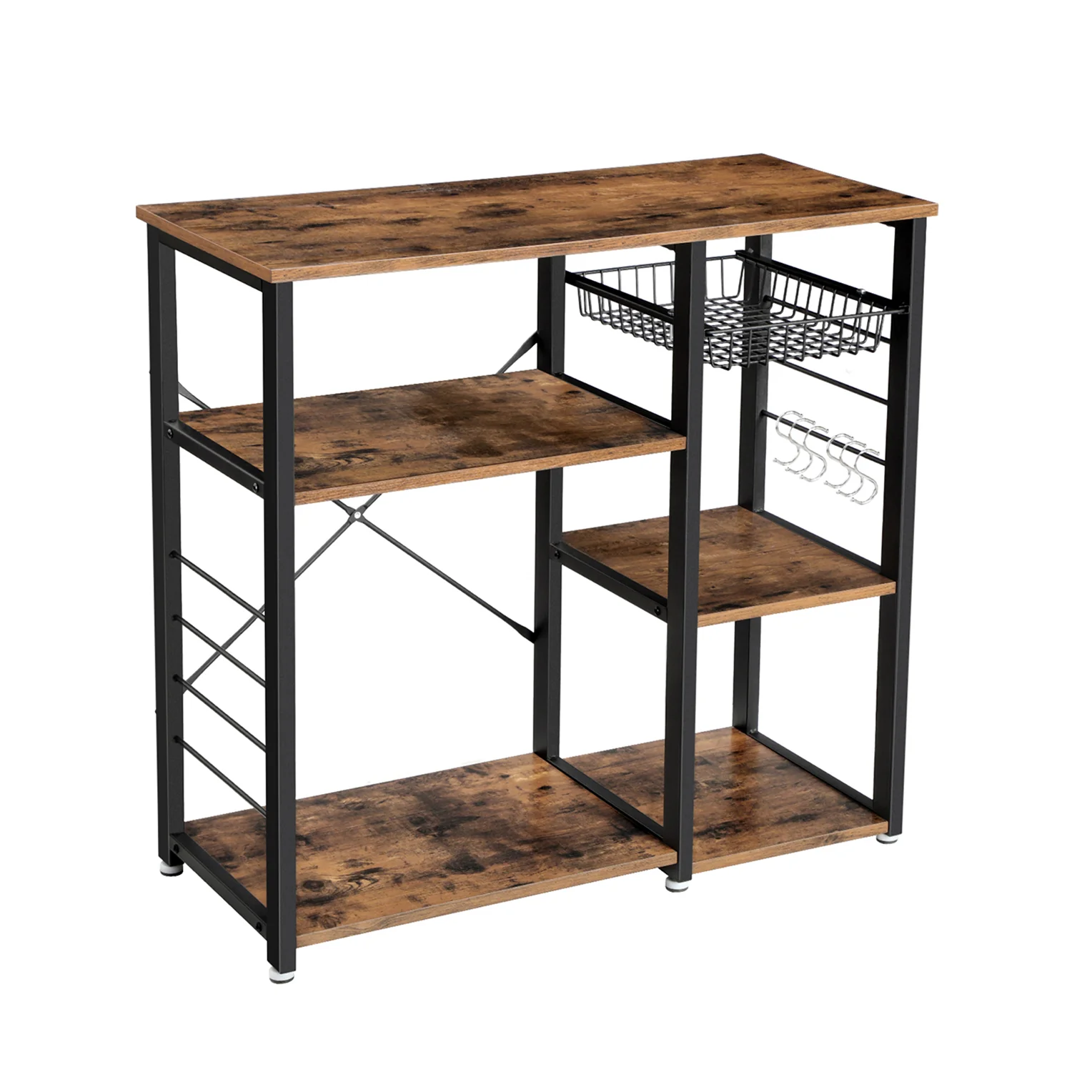 Vintage-Küchenregale aus Metall