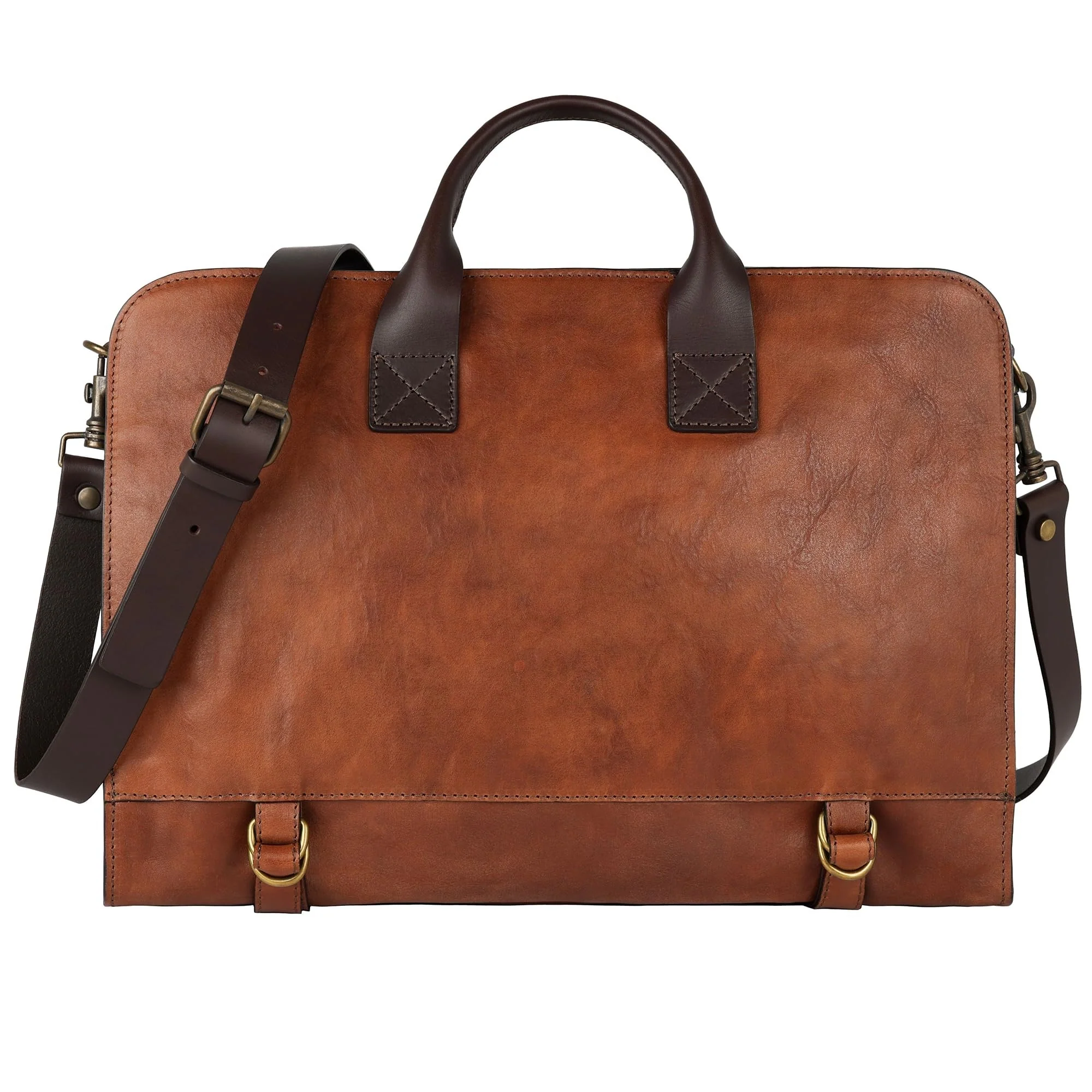 Laptoptasche aus Leder – Aktentasche/Schultertasche für Damen und Herren