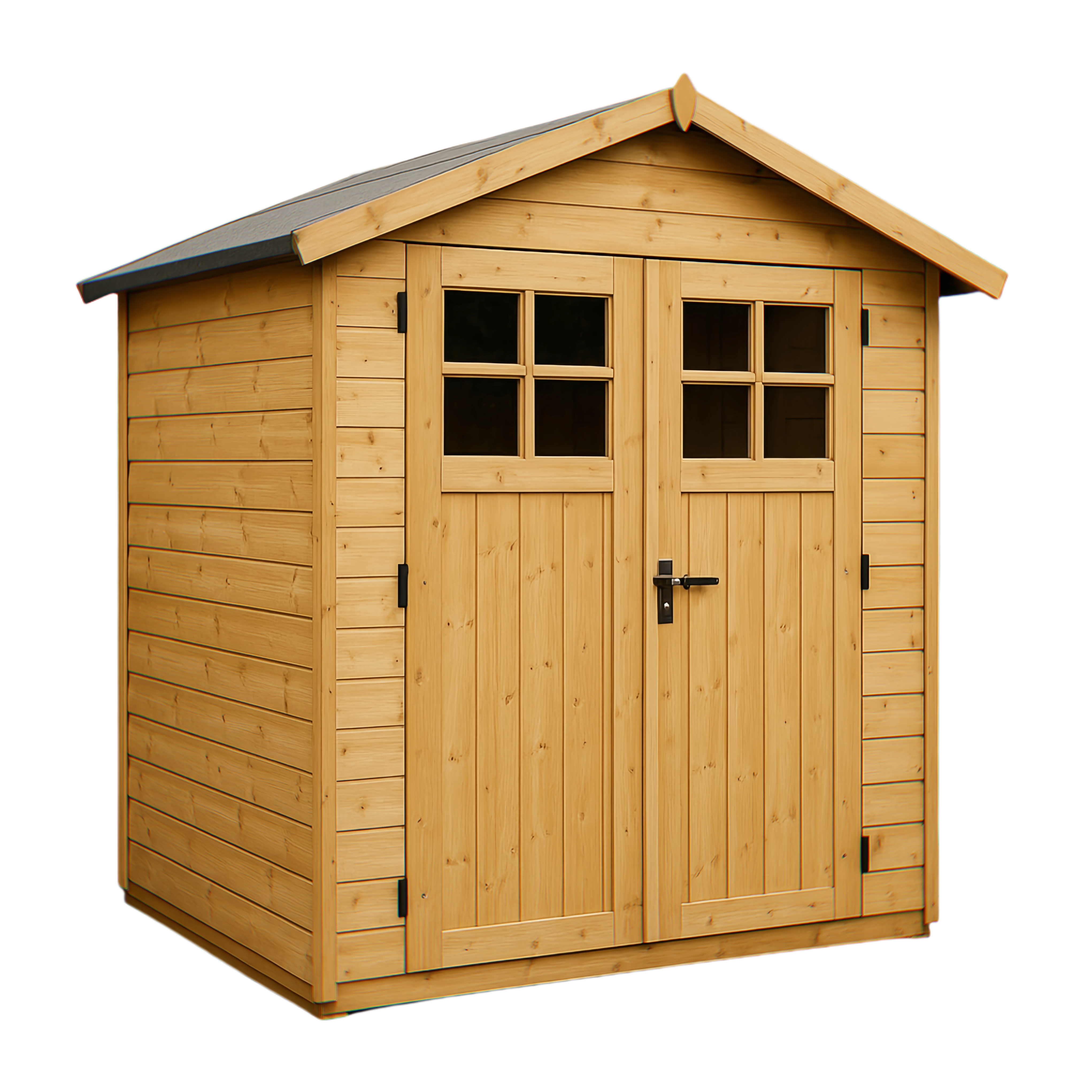 Abri de jardin en bois 200 x 120 x 210 cm, couleur bois klWYktC374NO